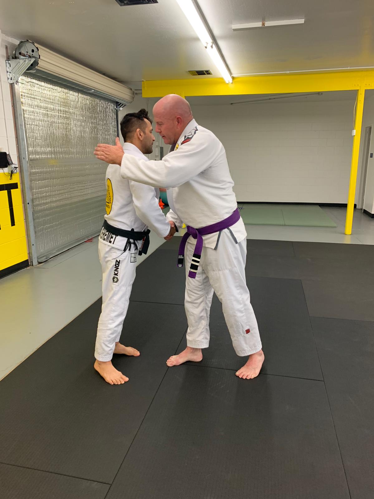 Judo grip fighting practice at Gracie Humaita Hemet