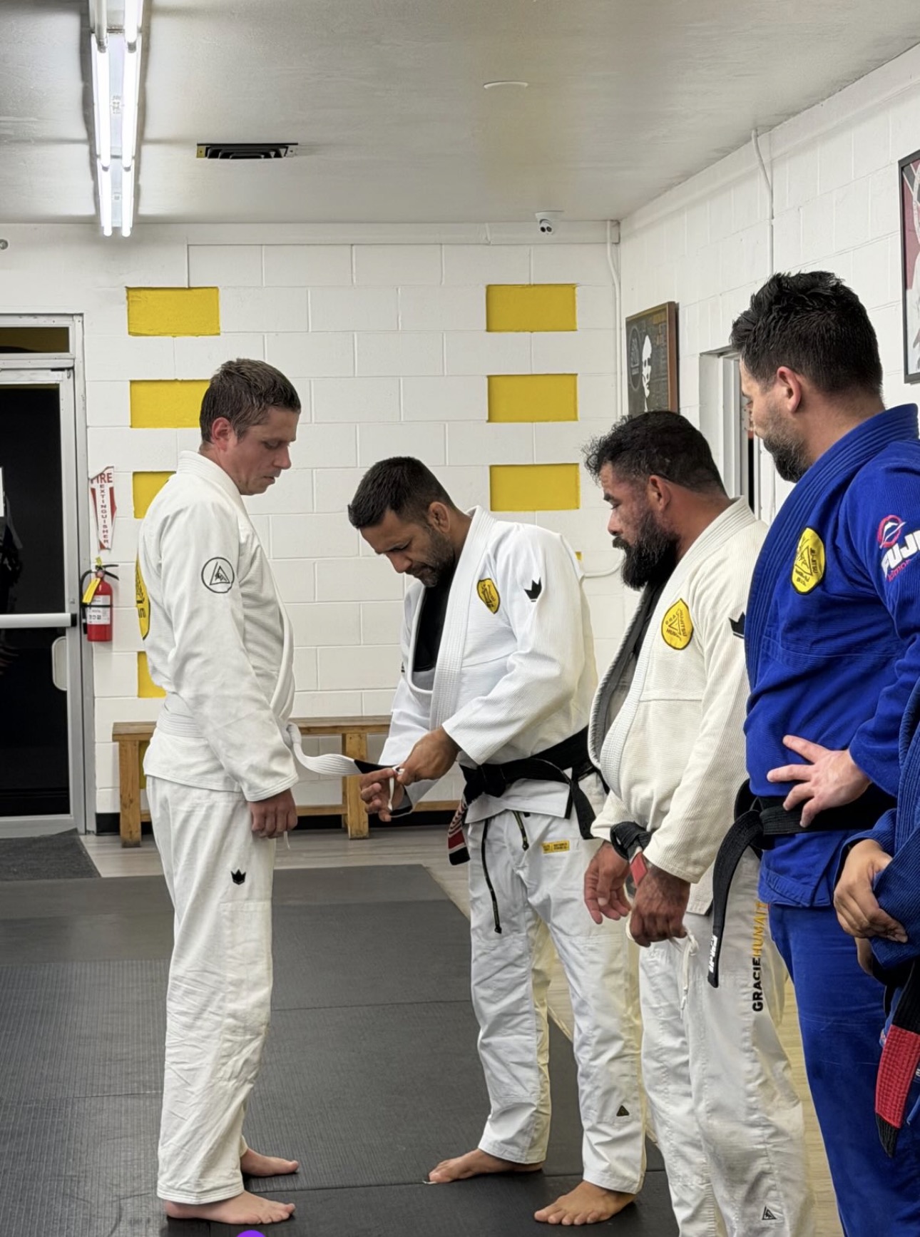 Judo class lineup at Gracie Humaita Hemet